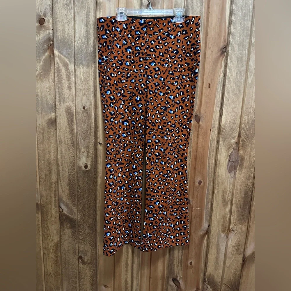 Maeve by Anthropologie casual pants orange cheetah print S - Picture 1 of 4